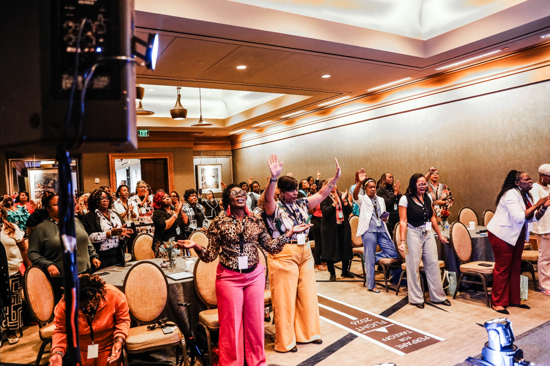 Women worshipping at Pivot
